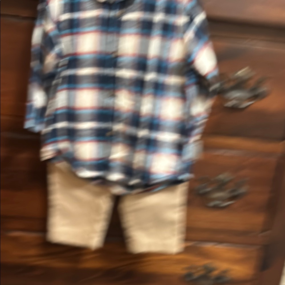 Boys Carter's Blue and Tan Kids Matching Set